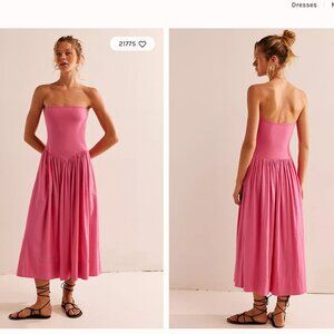Free People Onda Drop-Waist Tube Midi